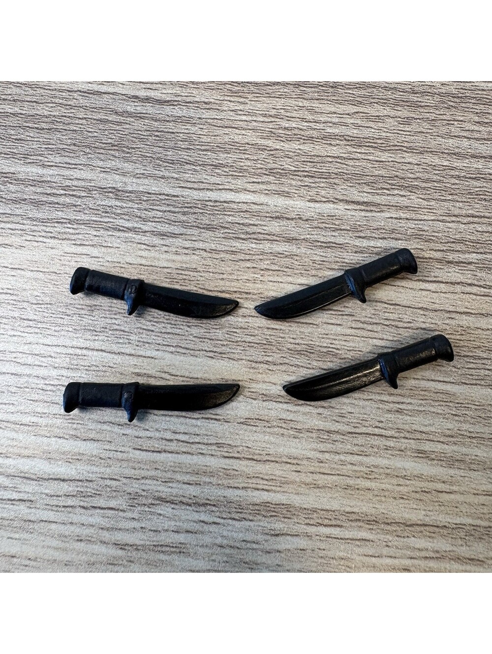 Playmobil Lot of 4 Black Daggers Knives Weapons